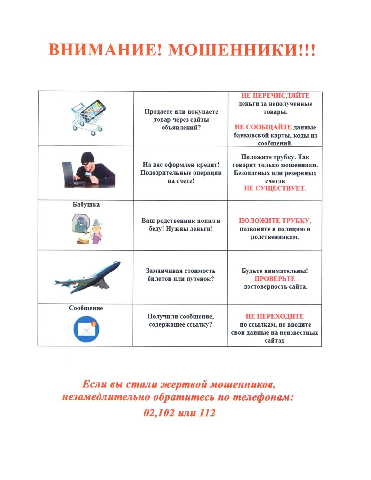 Внимание мошенники!.